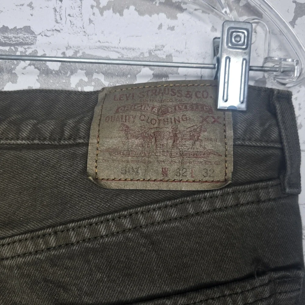 Levis 501 Jeans Mens 32x32 Brown 100% Cotton Straight Leg VTG Y2K Made‎ In USA